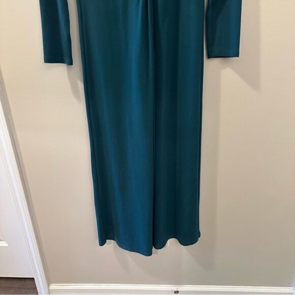 Soft Surroundings Lagia Teal Lagenlook Maxi Dress PM Comfy Boho Cottagecore - Picture 5 of 10